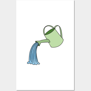 Watercolor Watering Can Posters and Art